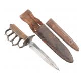 WWI - WWII US ARMY M1918 TRENCH KNIFE by L.F. & C.
