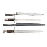 US ARMY M1892 KRAG BAYONETS WITH SCABBARDS