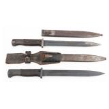 WWII GERMAN K98 COMBAT BAYONETS