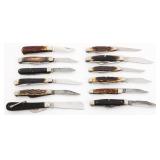 FOLDING POCKET KNIVES - CATTARAUGUS SCHRADE & MORE
