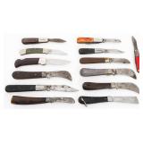 FOLDING POCKET KNIVES - CASE, COLONIAL, REMINGTON