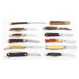 FOLDING POCKET KNIVES - KABAR, SCHRADE, CASE XX