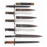 ITALIAN VETTERLI, M1891 & SPANISH M1941 BAYONETS