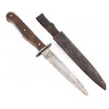 WWI IMPERIAL GERMAN BOOT KNIFE by ERN WALD RHEINL