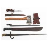 19th C. - CURRENT WORLD BAYONETS HATCHET & MACHETE
