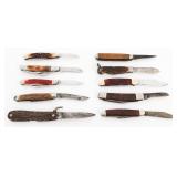 FOLDING POCKET KNIVES - REMINGTON, BOKER, SCHRADE