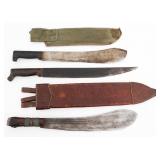WWII US NAVY MkI & CIVILIAN MACHETES