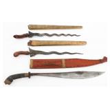 SOUTHEAST ASIAN KRIS DAGGERS & TALIBON