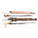 SOUTHEAST ASIAN TALIBONS WITH SCABBARDS