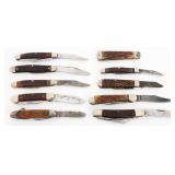 FOLDING POCKET KNIVES - PRIMBLE, CASE XX, CAMILLUS