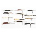 FOLDING POCKET KNIVES - KABAR, SCHRADE, SYRACUSE