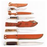 STAG HORN FIXED BLADE KNIVES