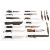 HUNTING & UTILITY KNIVES - KABAR, WESTERN, BUCK