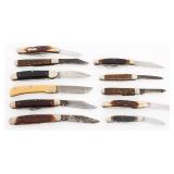 FOLDING POCKET KNIVES - SCHRADE, KUTMASTER, CASE