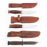 WWII - COLD WAR USN MkI UTILITY & H-15 KNIVES