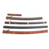 IMPERIAL JAPANESE SWORD SAYAS & SHIN-GUNTO TSUKA
