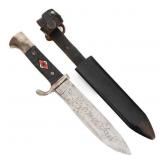 WWII GERMAN HITLER YOUTH KNIFE WITH MOTTO