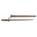 WWI US ARMY M1917 BAYONET WITH SCABBARD