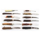 FOLDING POCKET KNIVES - SCHRADE, WESTERN, PARKER