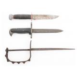 WWI - WWII US FIGHTING KNIVES & M1 BAYONET