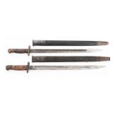 BRITISH M1907 BAYONETS WITH SCABBARDS