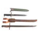 WWII US M1 & JAPANESE LATE WAR TYPE 30 BAYONETS