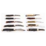 FOLDING POCKET KNIVES - CASE XX, REMINGTON, UTICA