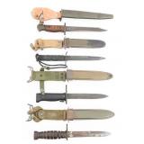 WWII - KOREAN WAR US BAYONETS & FIGHTING KNIVES