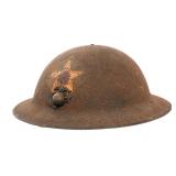 WWI USMC 6th MARINE REGIMENT M1917 HELMET WITH EGA