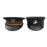 WWI ERA US NAVY M1902 & MODIFIED USMC P1912 CAPS