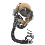 WWII GERMAN LKpS101 FLIGHT HELMET & 10-6701 MASK