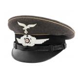 WWII GERMAN LUFTWAFFE GORING DIV. NCO VISOR CAP
