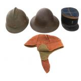 WWI - WWII FRENCH & BRITISH HEADGEAR
