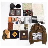 WWII CANADIAN ARMORED CORPS NAMED OFF. GROUPING