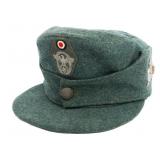 WWII GERMAN MOUNTAIN TROOP POLICE M43 FIELD CAP