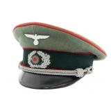 WWII GERMAN HEER ARTILLERY OFFICER VISOR CAP