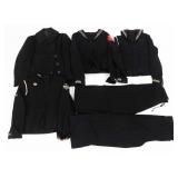 WWII US NAVY PEACOAT, DECK BLOUSES, & TROUSERS