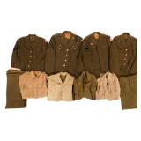 WWII US ARMY ENLISTED/NCO UNIFORM ITEMS