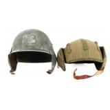 WWII USAAF M3 & M4A2 AIRCREW FLAK HELMETS