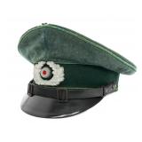 WWII GERMAN SCHUTZPOLIZEI NCO VISOR CAP