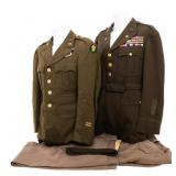 WWII US ARMY GENERAL STAFF & 87th ID OFF. UNIFORMS