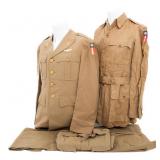 WWII US ARMY MAJOR CBI UNIFORM & BUSH JACKET