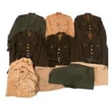 WWII USN & ARMY 24th ID SERVICE UNIFORMS & TUNICS
