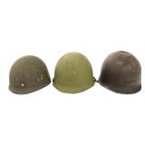 WWII - COLD WAR US ARMY M1 COMBAT HELMETS