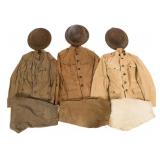 WWI US AEF M1917 HELMETS & UNIFORM ITEMS