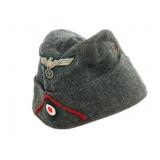 WWII GERMAN ARTILLERY EM/NCO M34 OVERSEAS CAP