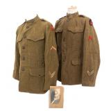WWI US ARMY 35th & 89th DIVISION EM/NCO TUNICS