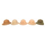 WWII - COLD WAR US ARMED FORCES PITH HELMETS