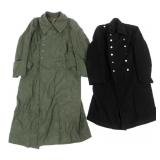 WWII GERMAN HEER M40 & FIRE POLICE GREATCOATS