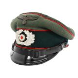 WWII GERMAN HEER ARTILLERY NCO VISOR CAP